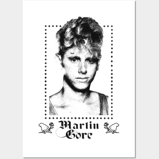 Martin Gore /\/\/\/ Gothic Retro Fan Design Posters and Art